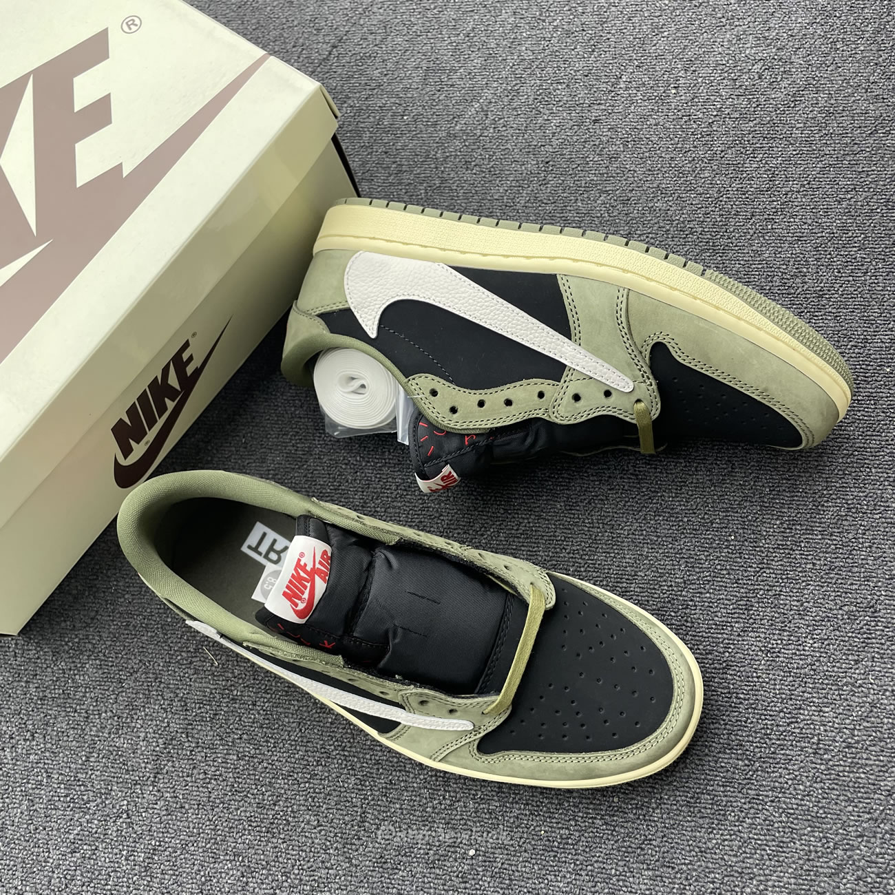 Travis Scott X Nike Air Jordan 1 Retro Low Og Sp Black Olive Dm7866 002 (9) - newkick.app