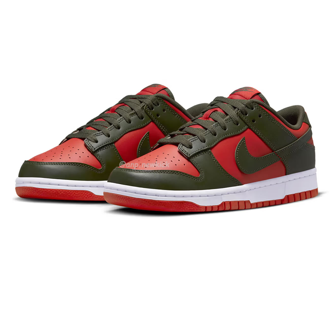 Nike Dunk Low Mystic Red Cargo Khaki Dv0833 600 (4) - newkick.app