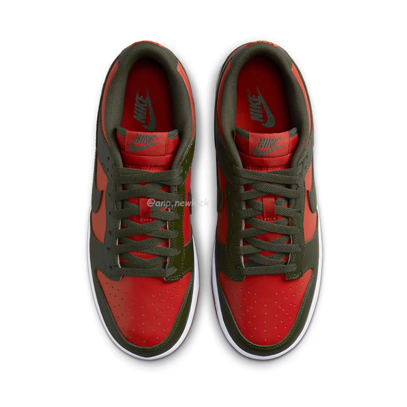 Nike Dunk Low Mystic Red Cargo Khaki Dv0833 600 (5) - newkick.app