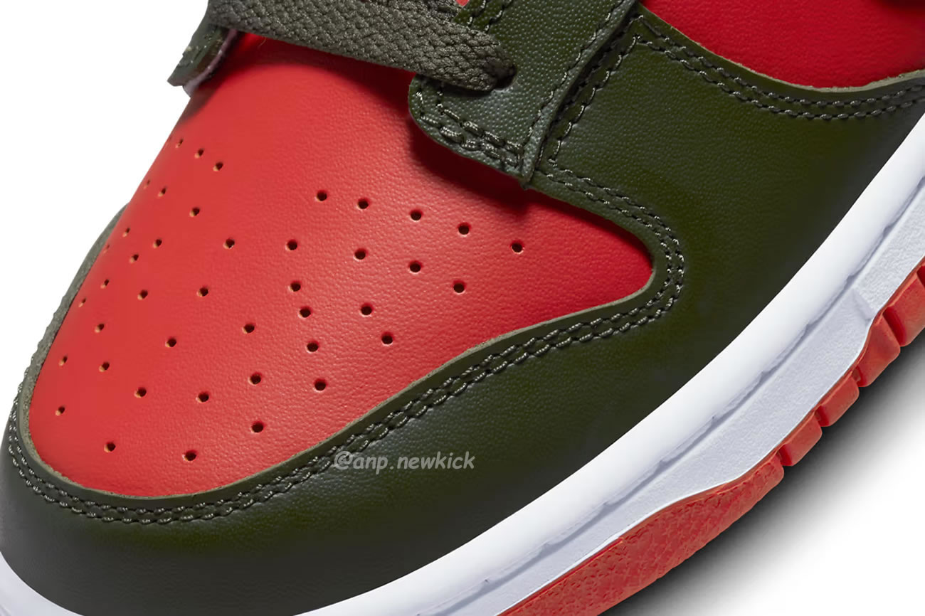 Nike Dunk Low Mystic Red Cargo Khaki Dv0833 600 (6) - newkick.app