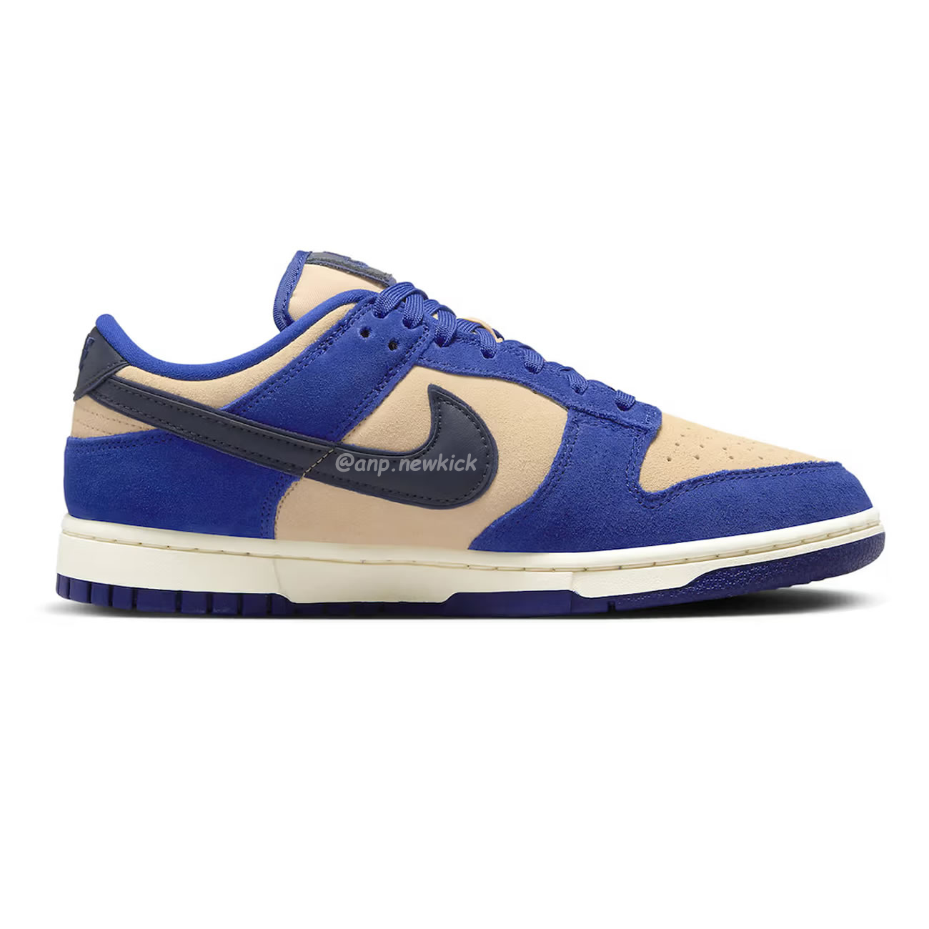 Nike Dunk Low Lx Blue Suede Womens Dv7411 400 (10) - newkick.app