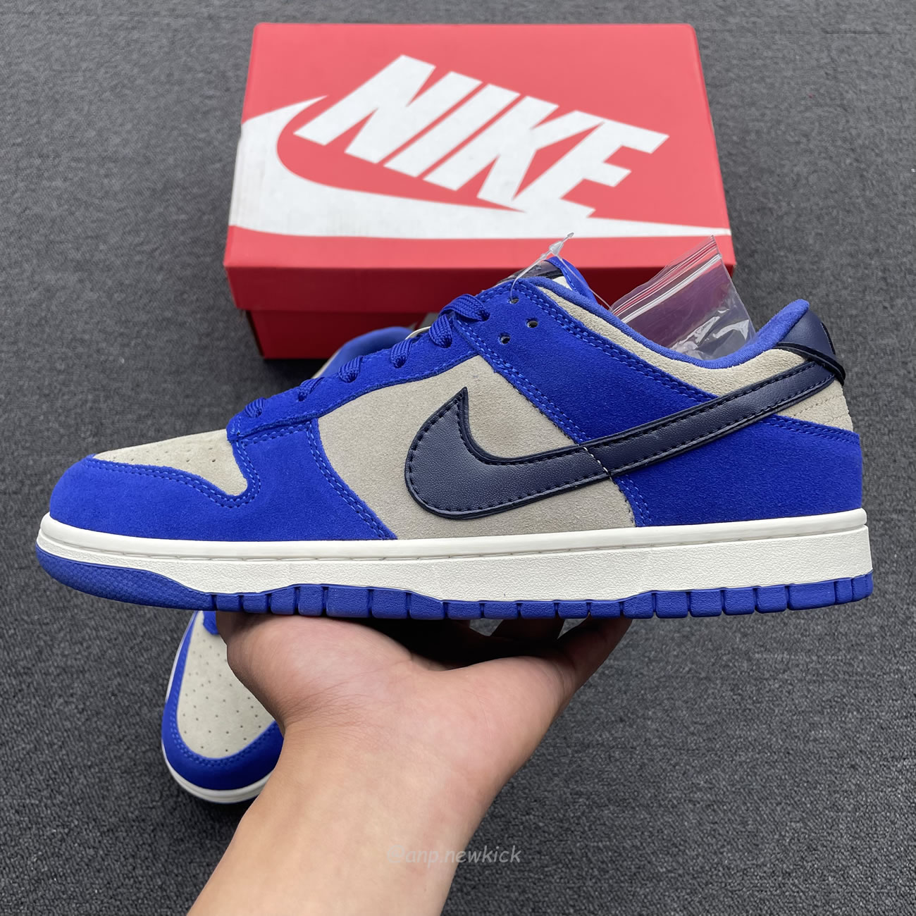 Nike Dunk Low Lx Blue Suede Womens Dv7411 400 (14) - newkick.app