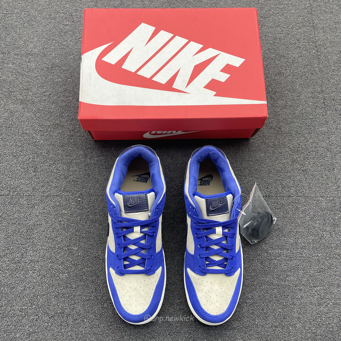 Nike Dunk Low Lx Blue Suede Womens Dv7411 400 (5) - newkick.app