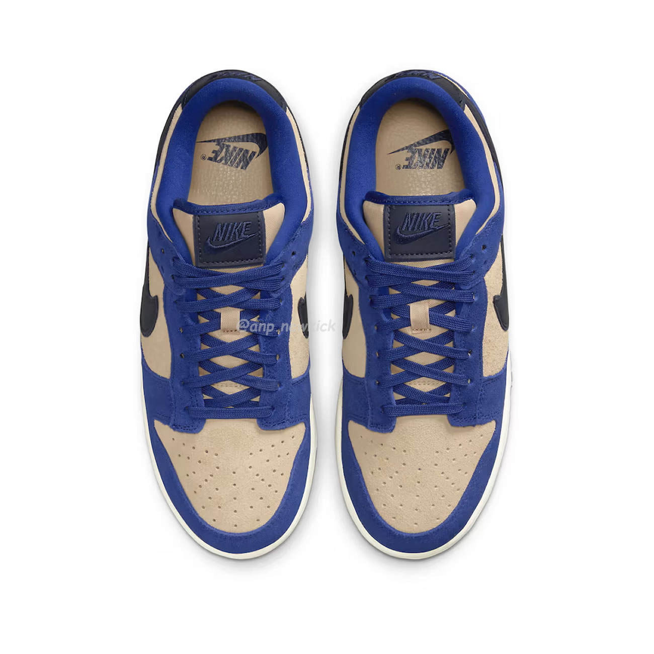 Nike Dunk Low Lx Blue Suede Womens Dv7411 400 (7) - newkick.app