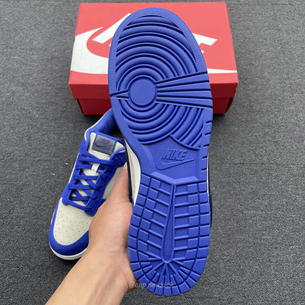 Nike Dunk Low Lx Blue Suede Womens Dv7411 400 (8) - newkick.app