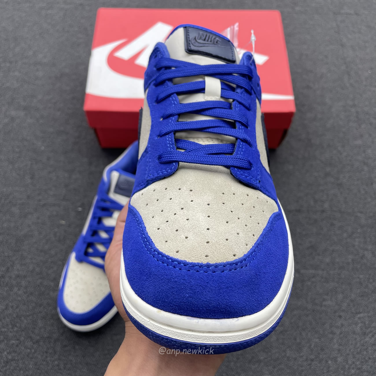 Nike Dunk Low Lx Blue Suede Womens Dv7411 400 (9) - newkick.app