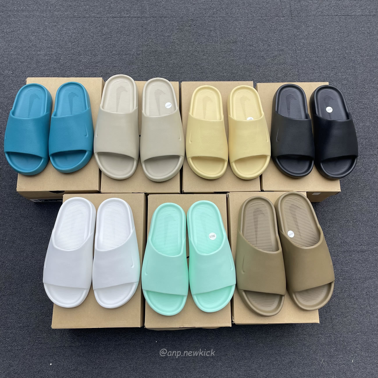 Nike Calm Slide Jade Ice Black Sesame Geode Teal White Brown Dx4816 300 (2) - newkick.app