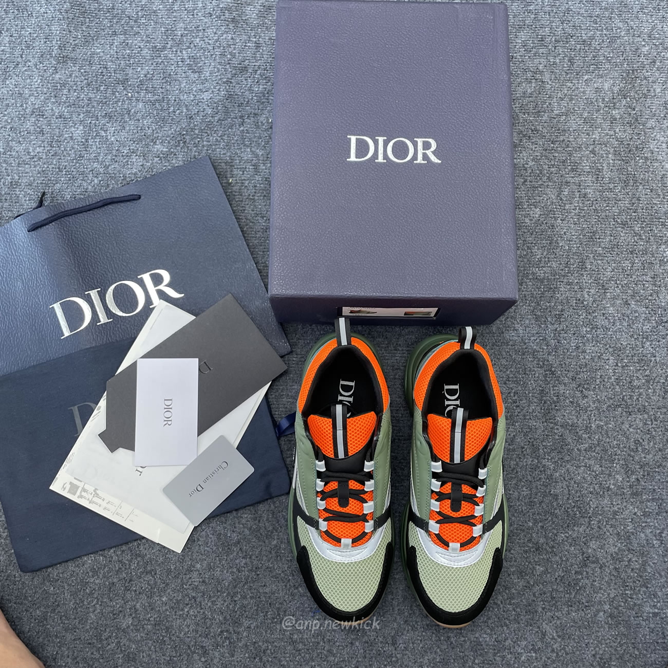 Dior B22 Orange Olive Black 3sn231ykc H663 (2) - newkick.app