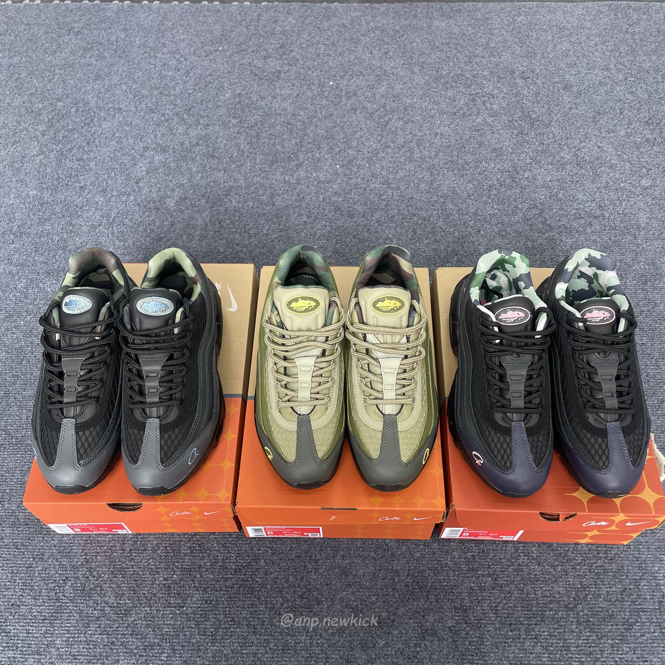 Nike Air Max 95 Sp Corteiz Pink Beam Fb2709 001 Gutta Green Fb2709 300 Aegean Storm Fb2709 002 (2) - newkick.app