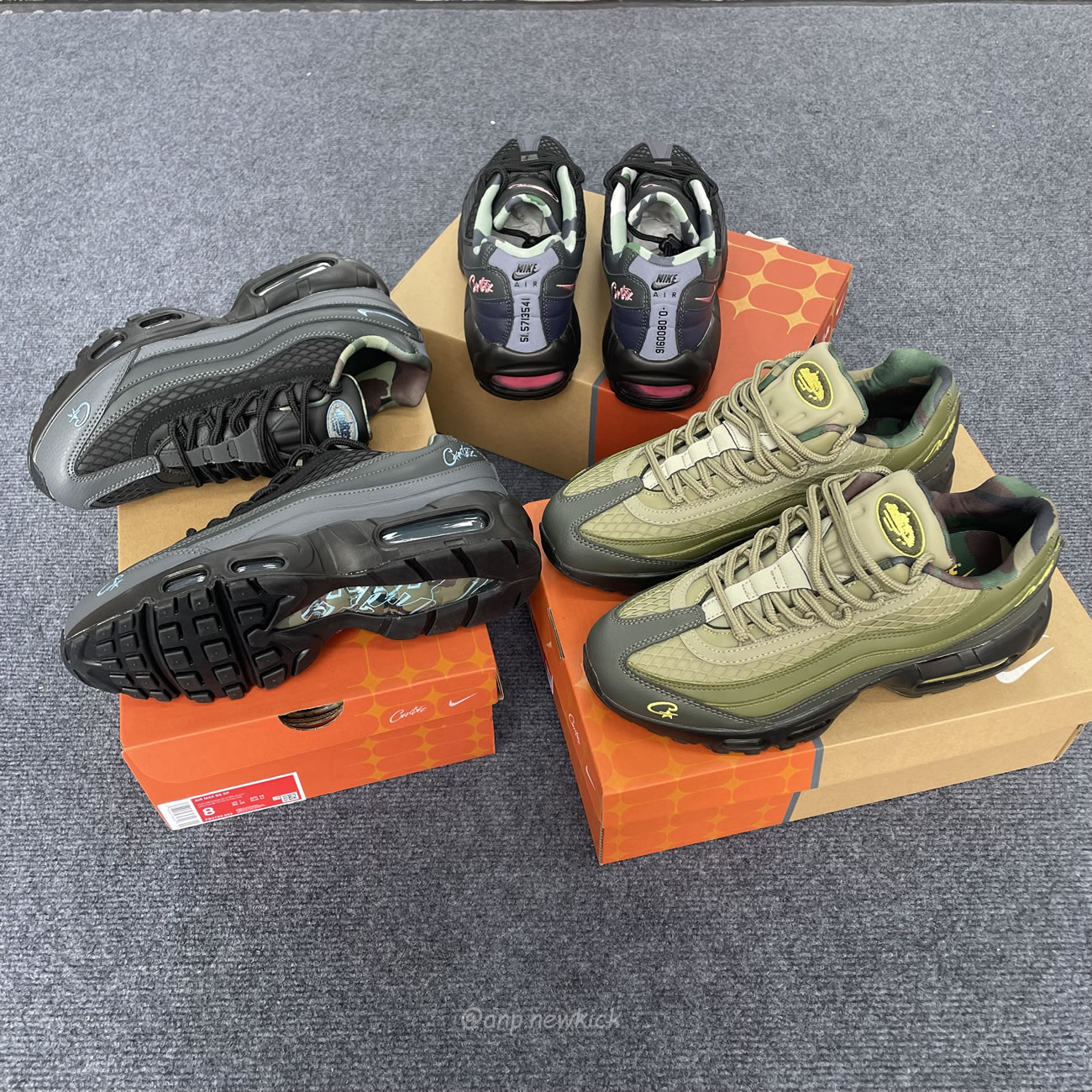 Nike Air Max 95 Sp Corteiz Pink Beam Fb2709 001 Gutta Green Fb2709 300 Aegean Storm Fb2709 002 (7) - newkick.app