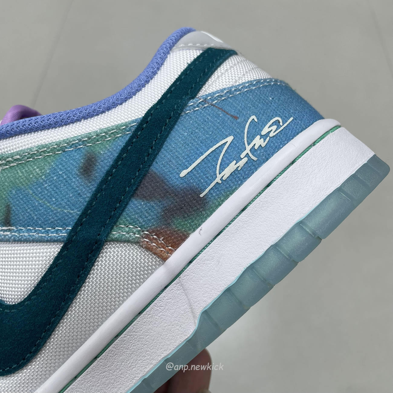 Nike Sb Dunk Low Futura Laboratories Bleached Aqua Hf6061 400 (4) - newkick.app