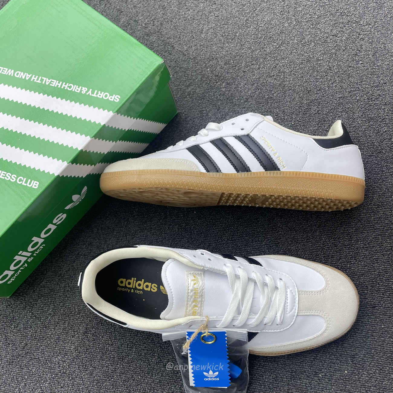 Adidas Samba Og Sporty Rich White Black Hp3354 (5) - newkick.app