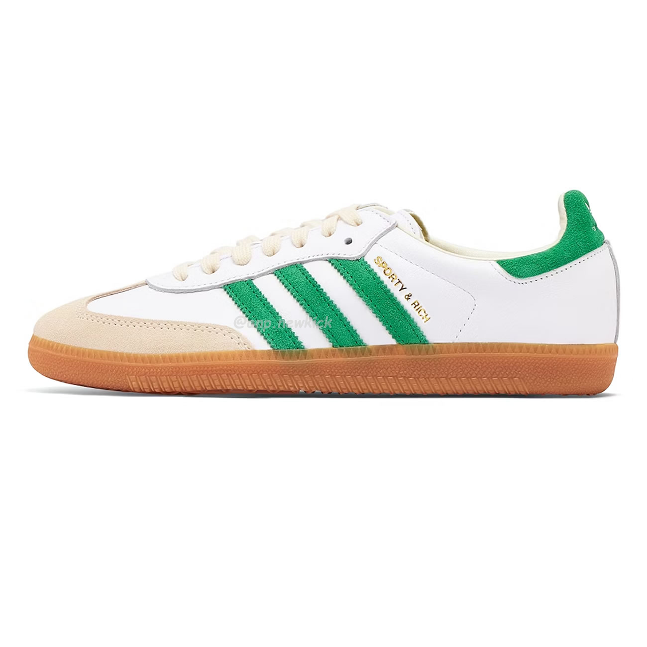 Adidas Samba Og Sporty Rich White Green Hq6075 (1) - newkick.app