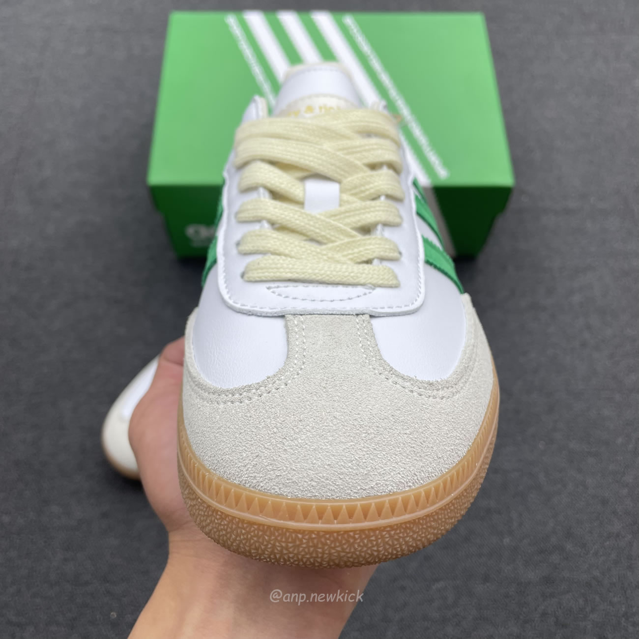 Adidas Samba Og Sporty Rich White Green Hq6075 (3) - newkick.app