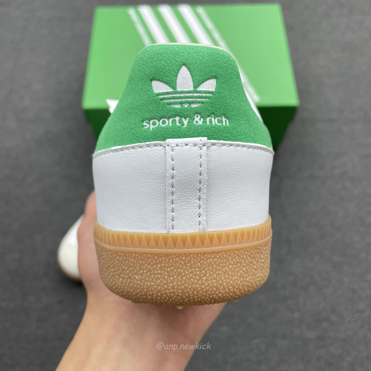 Adidas Samba Og Sporty Rich White Green Hq6075 (5) - newkick.app