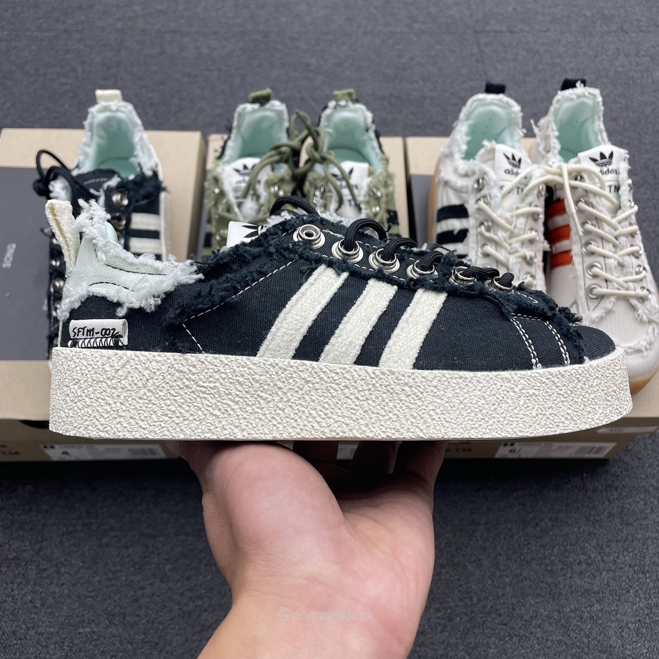 Adidas Campus 80s Song For The Mute Olive Bliss Black Id4792 Id4791 Id4818 (11) - newkick.app