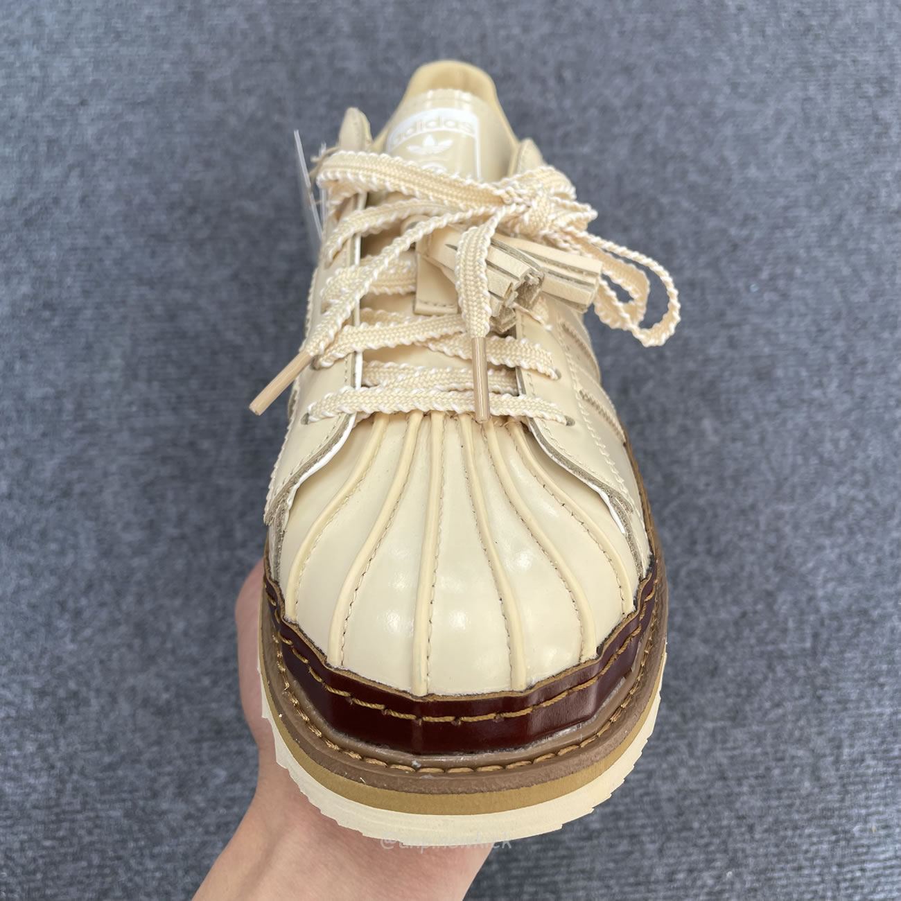 Adidas Superstar Clot By Edison Chen Milk Tea Jq6117 (7) - newkick.app