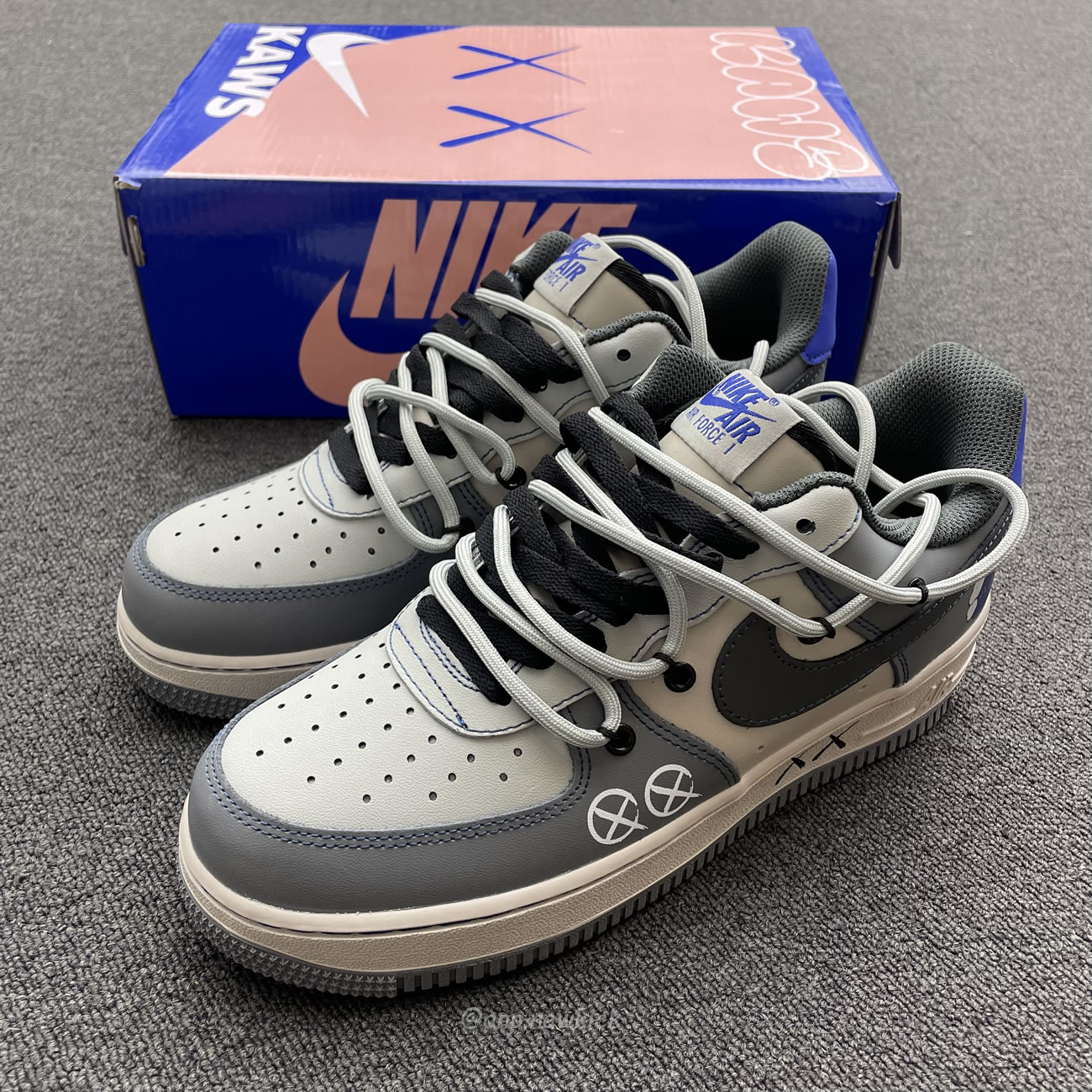 Nike Kaws X Air Force 1 Low Grey Royal Ks6869 333 (10) - newkick.app