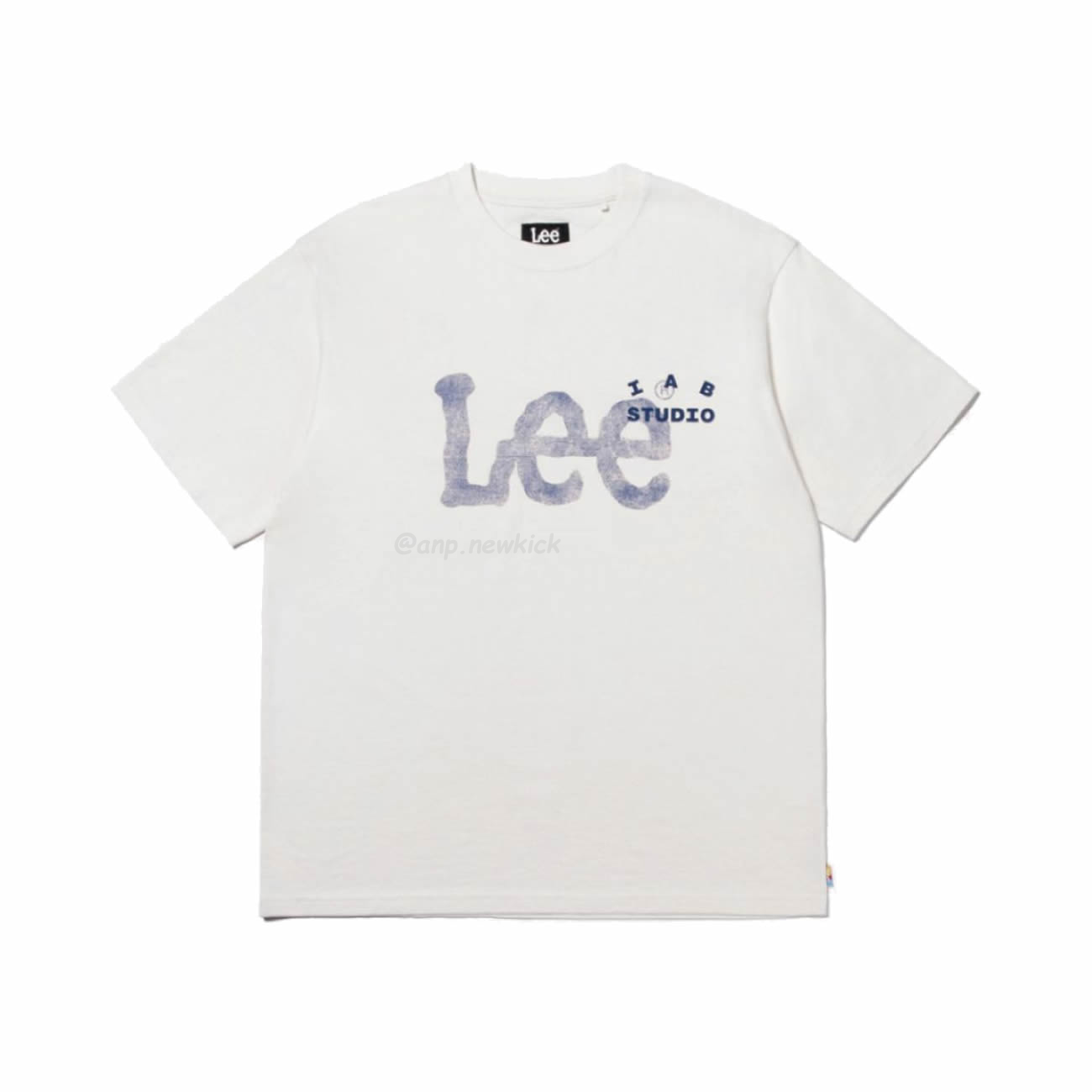 Lee X Iab Big Twitch Logo T Shirt White (1) - newkick.app