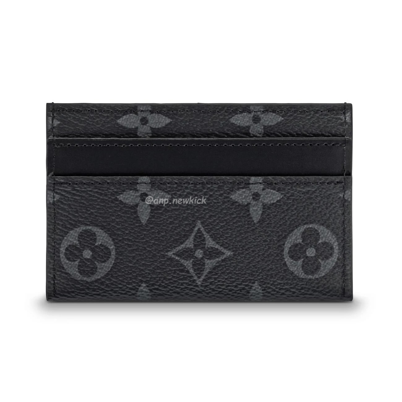 Louis Vuitton Card Holder Porte Cartes Double Monogram Eclipse Blackgrey M62170 (1) - newkick.app