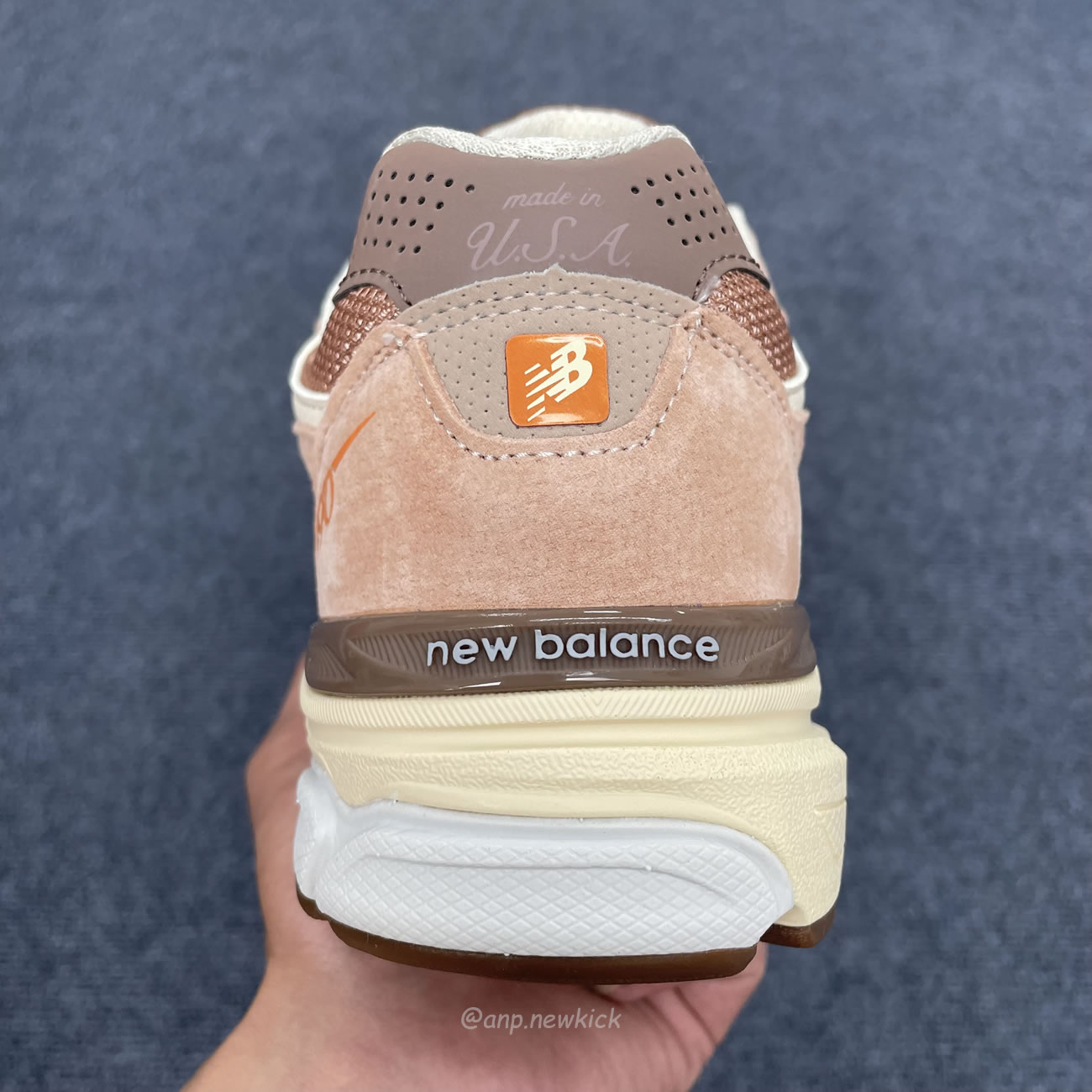 New Balance 990v3 Miusa Size Exclusive Orange Cream M990sz3 (3) - newkick.app