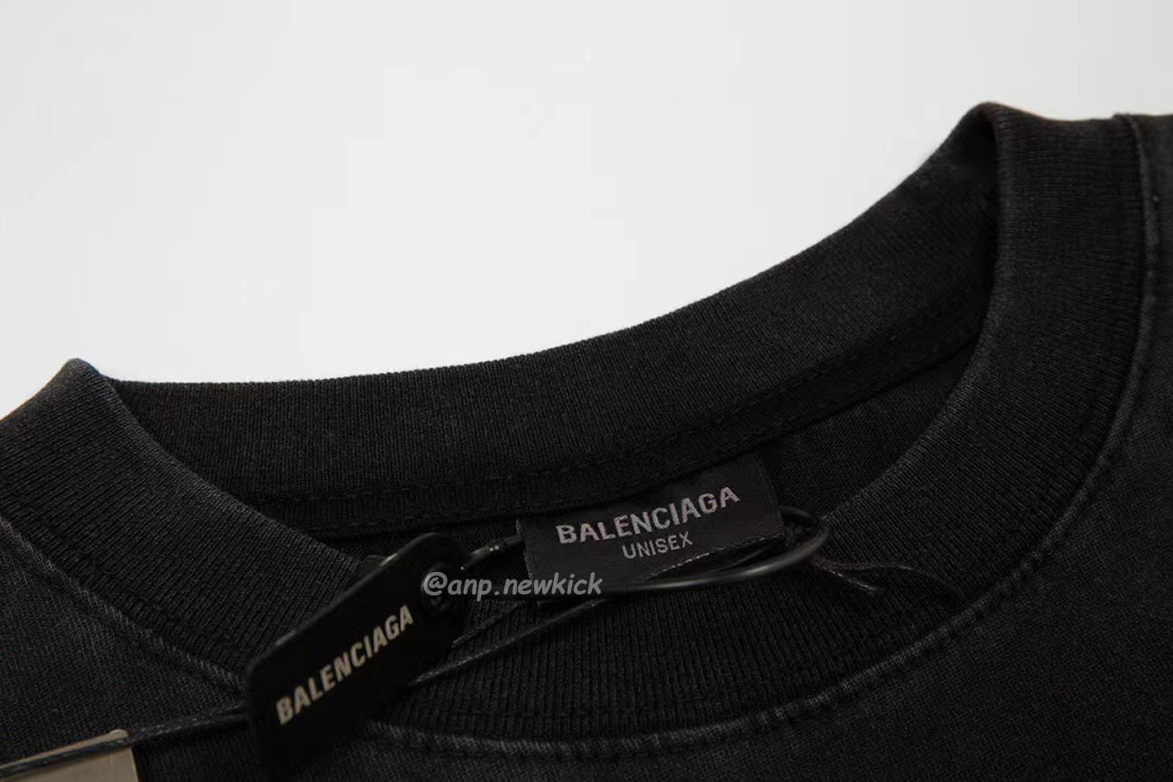 Balenciaga Sanskrit Alphabet Full Body Print Short Sleeve T Shirt (2) - newkick.app