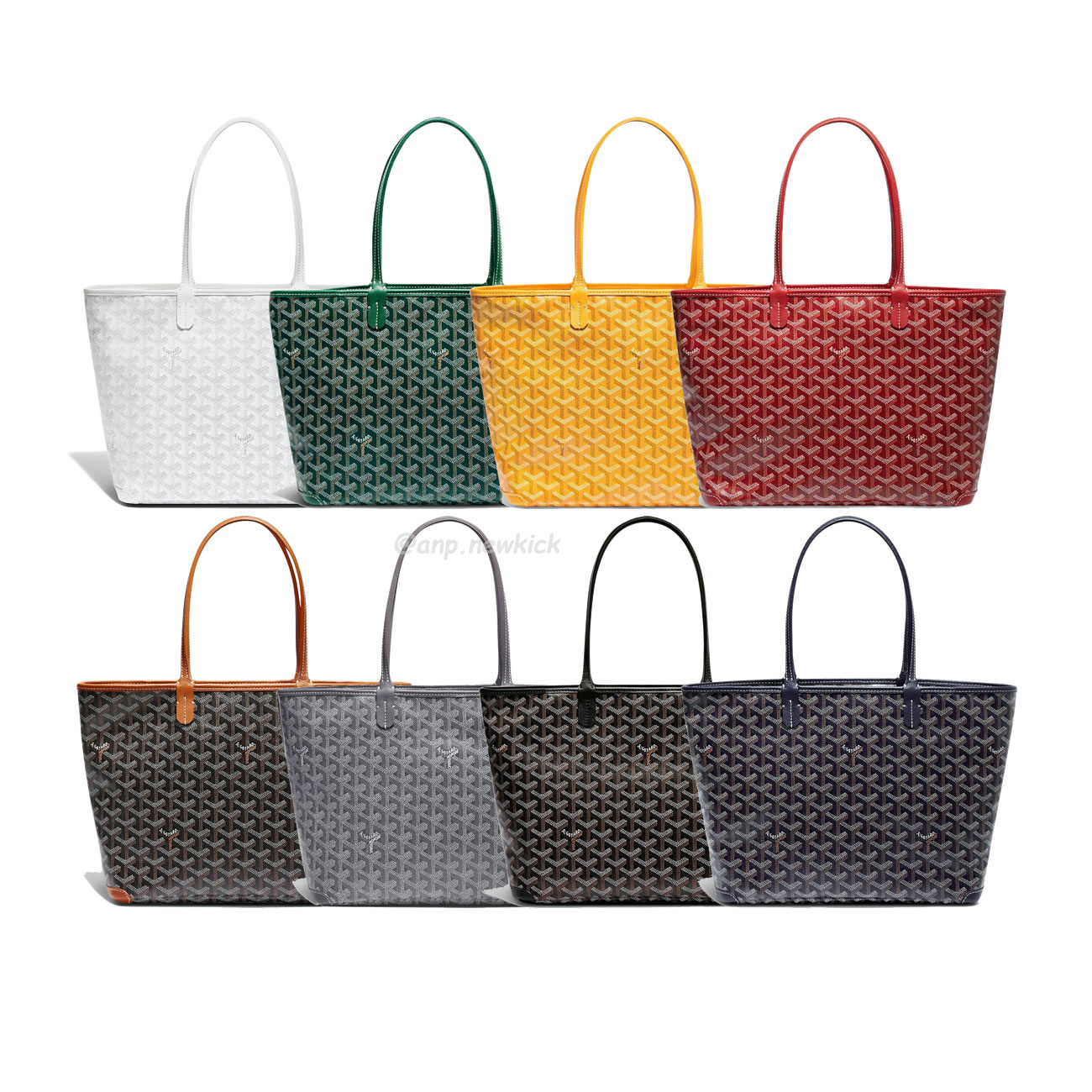 Goyard Artois Tote Pm Blacknatural Green Grey Red White Navy Blue Black Yellow (1) - newkick.app