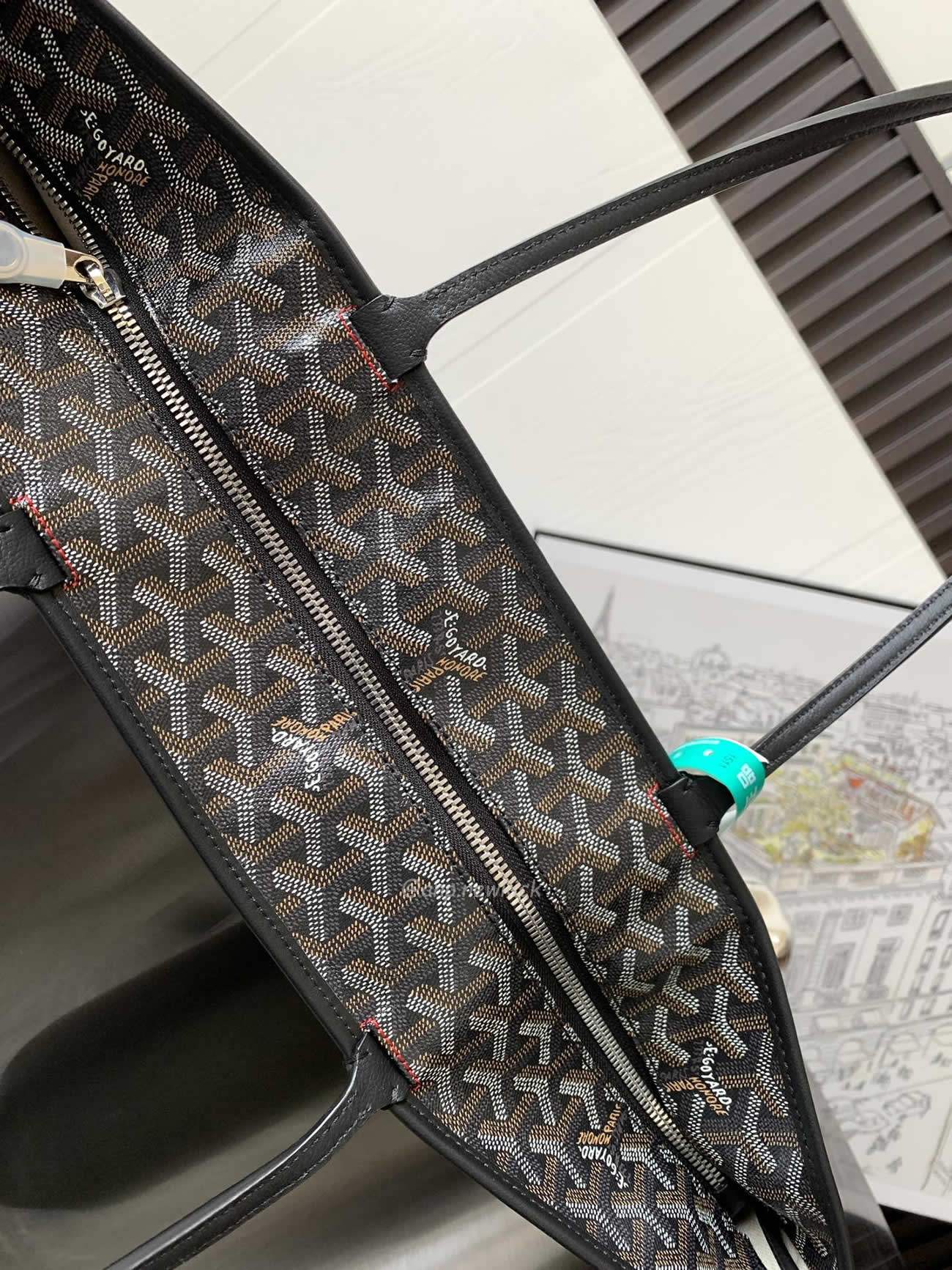 Goyard Artois Tote Pm Blacknatural Green Grey Red White Navy Blue Black Yellow (28) - newkick.app