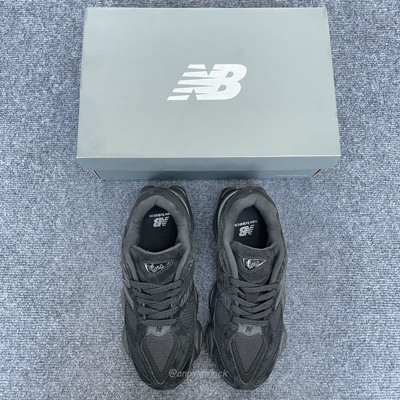 New Balance 9060 Triple Black U9060bpm (7) - newkick.app