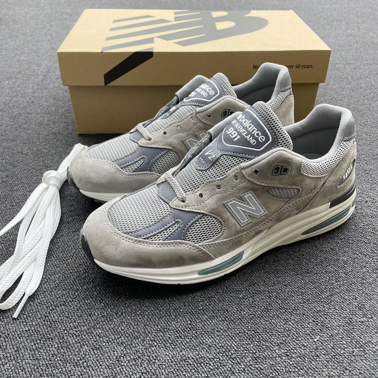 New Balance 991v2 Miuk Rock Ridge Grey U991gl2 (10) - newkick.app