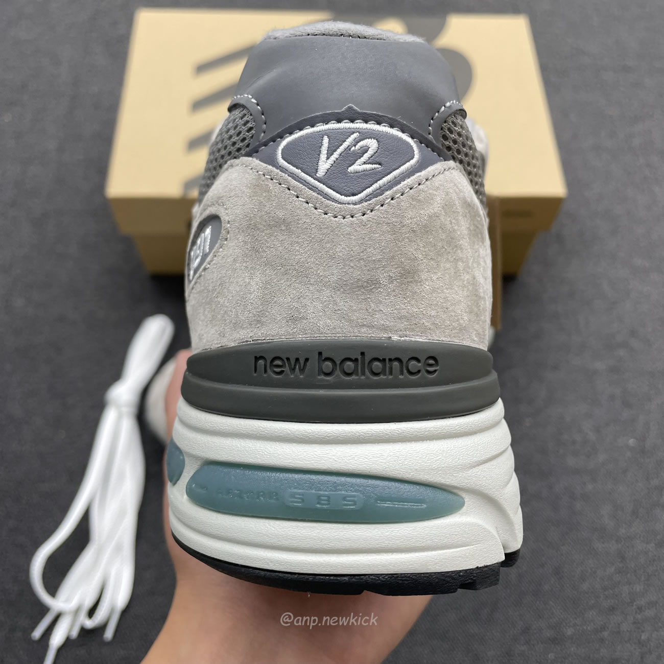 New Balance 991v2 Miuk Rock Ridge Grey U991gl2 (5) - newkick.app