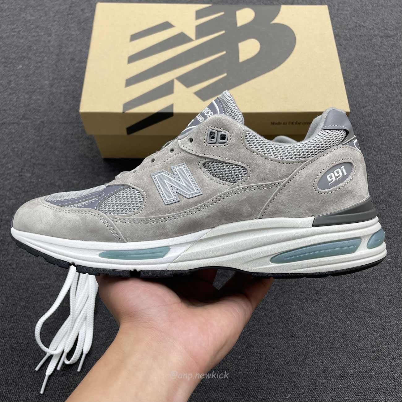 New Balance 991v2 Miuk Rock Ridge Grey U991gl2 (7) - newkick.app