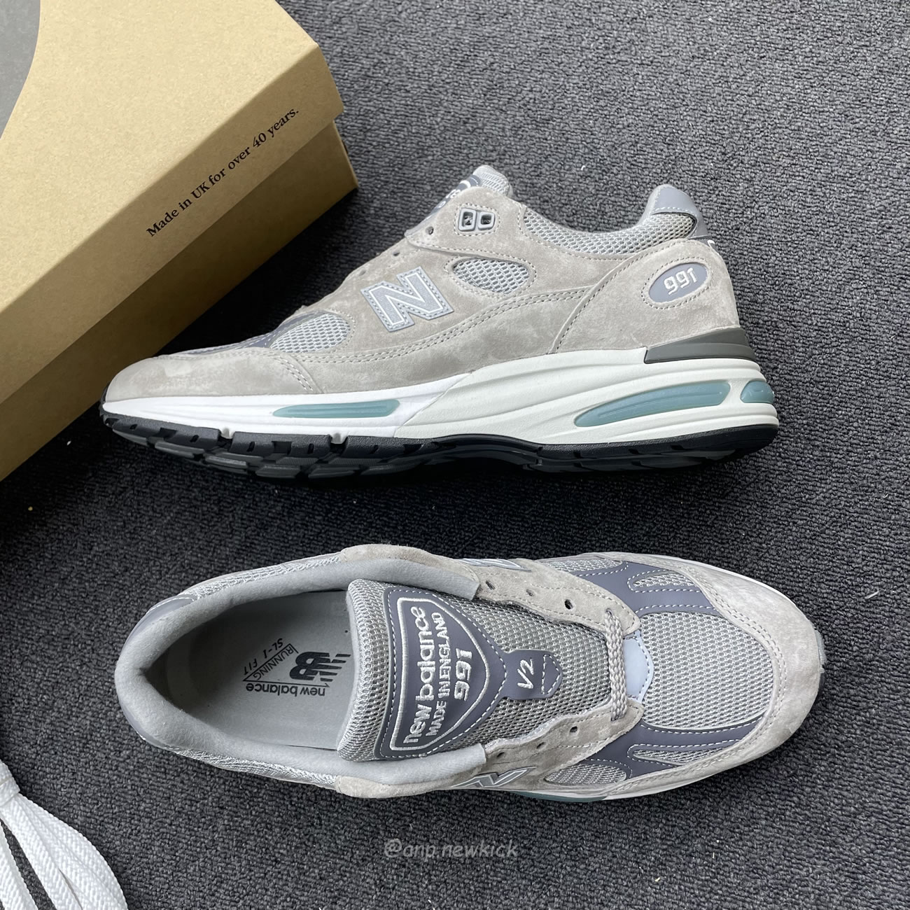 New Balance 991v2 Miuk Rock Ridge Grey U991gl2 (9) - newkick.app