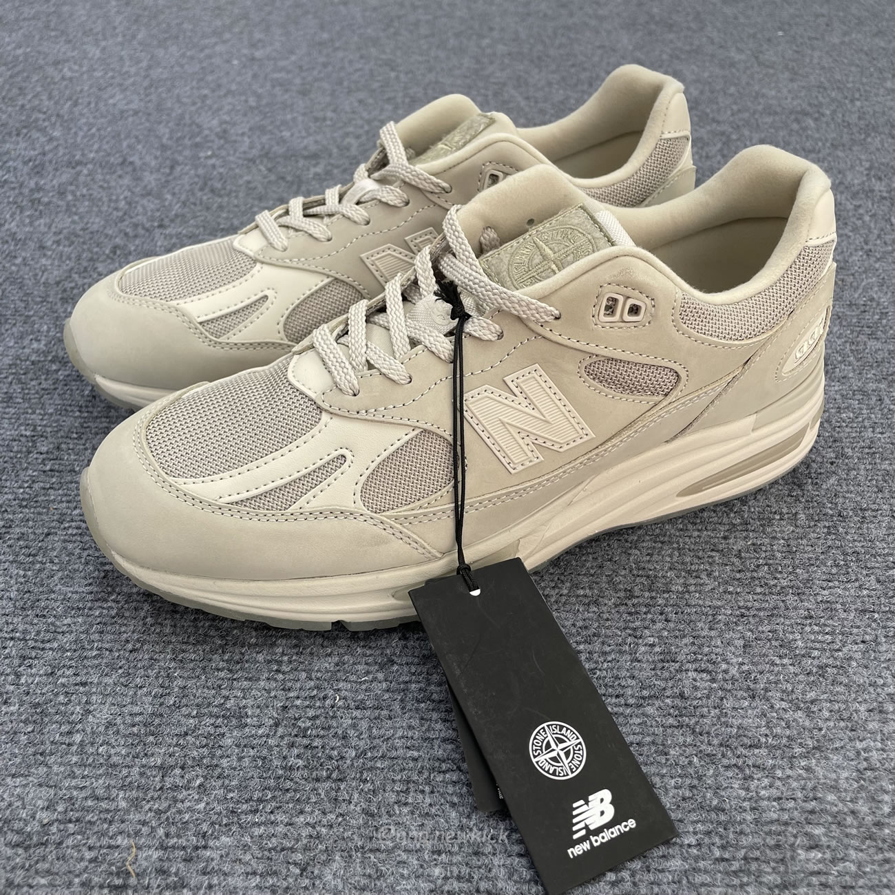 New Balance 991v2 Miuk Stone Island Ghost Pack Sand U991se2 (7) - newkick.app