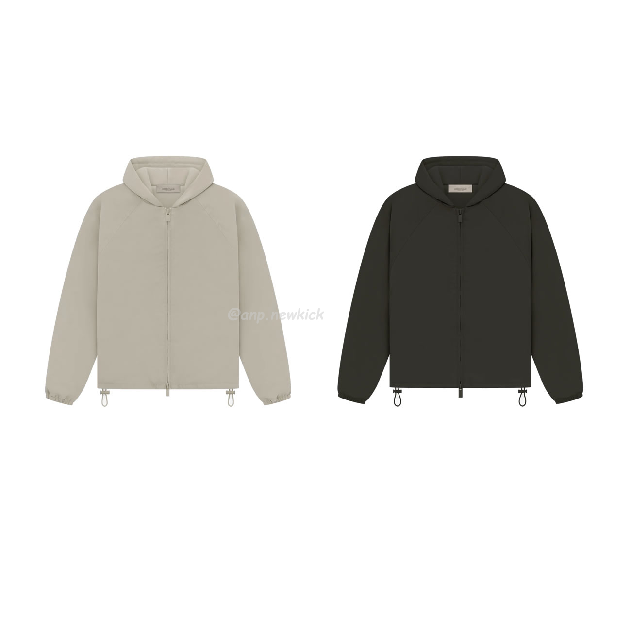 Fear Of God Essentials Fog 23fw Zipper Hooded Cotton Jacket Brown Black Elephant White S Xl (1) - newkick.app