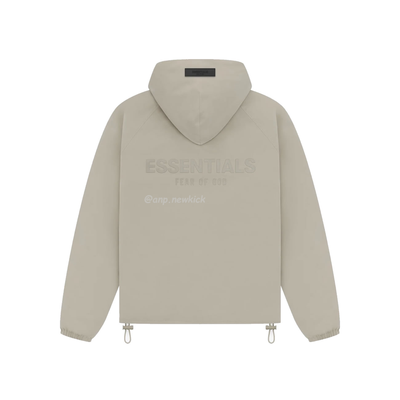 Fear Of God Essentials Fog 23fw Zipper Hooded Cotton Jacket Brown Black Elephant White S Xl (2) - newkick.app