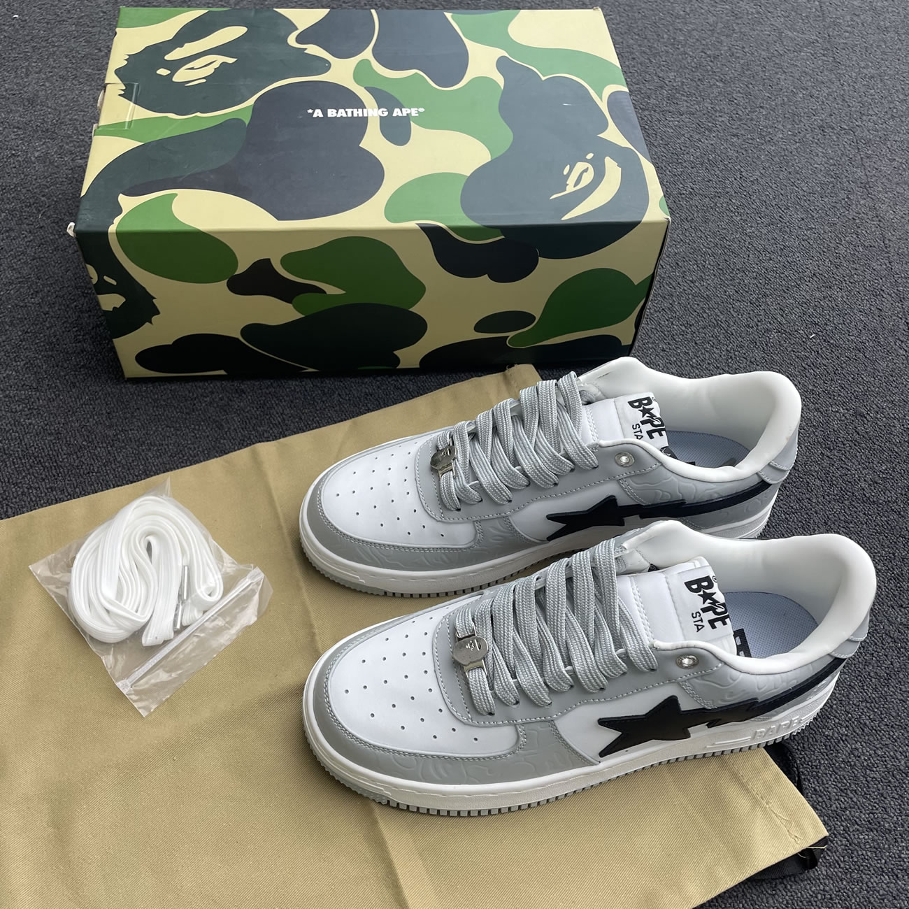 A Bathing Ape Bape Sta Low Black (20) - newkick.app