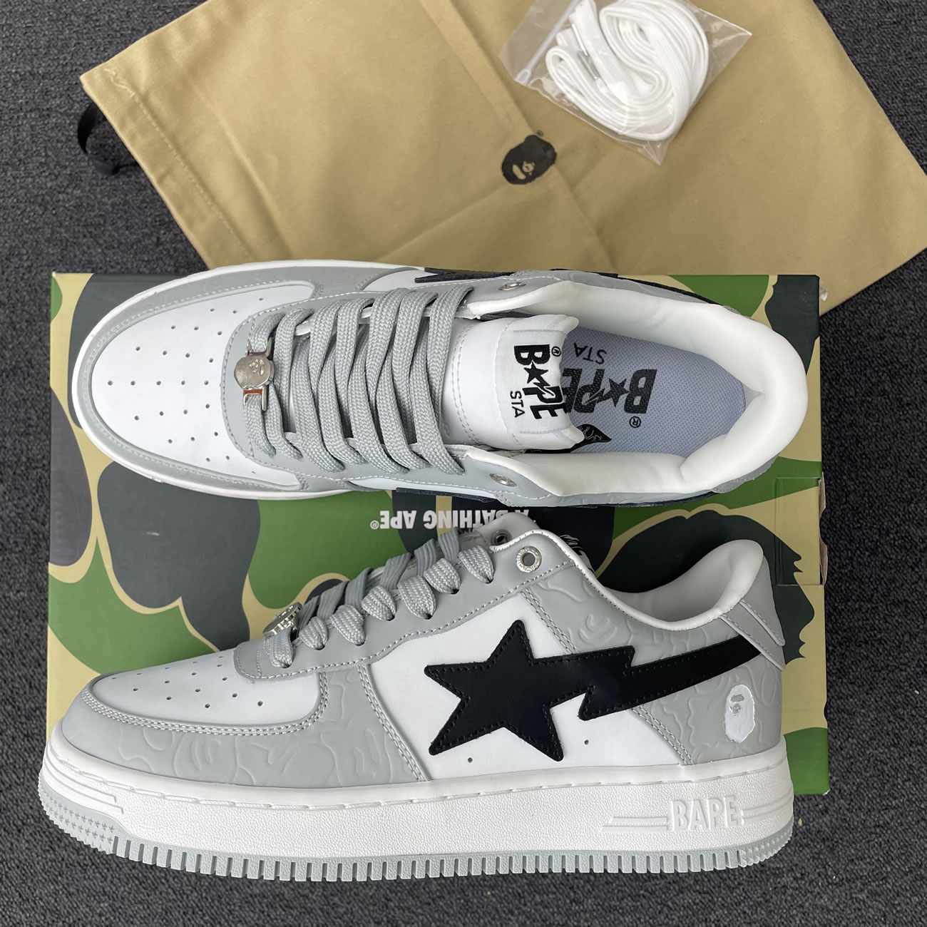 A Bathing Ape Bape Sta Low Black (24) - newkick.app