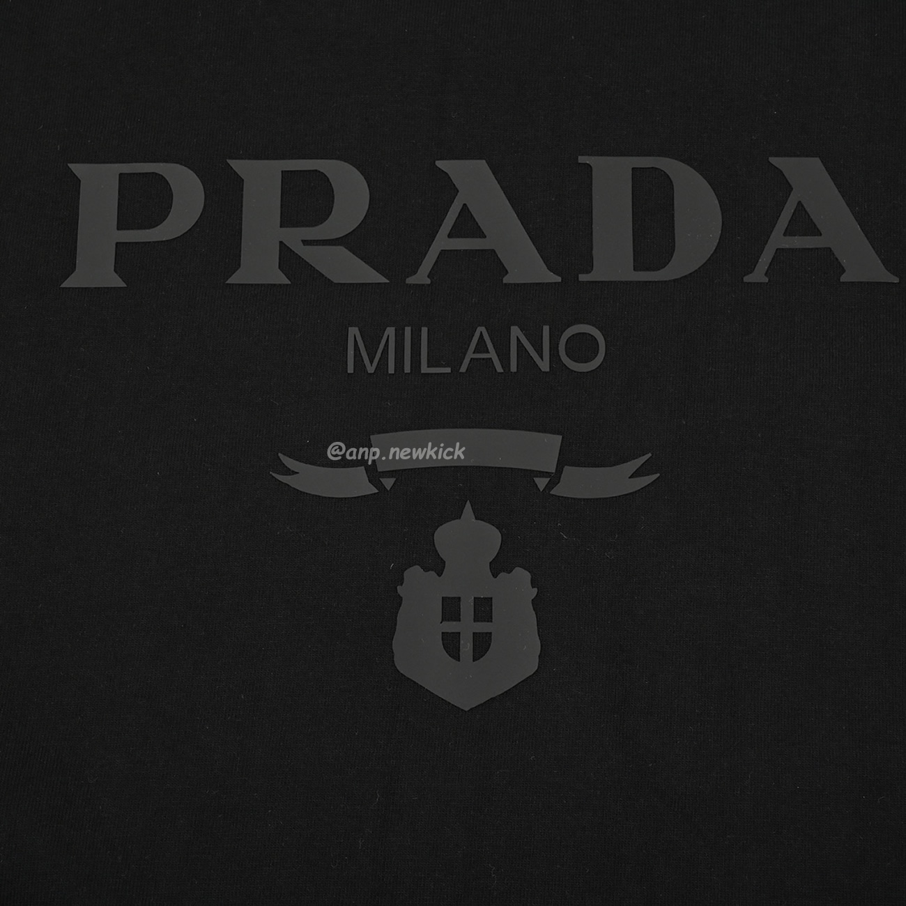 Prada Raised Logo Round Neck T Shirt (7) - newkick.app