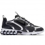 Stussy x Nike Air Zoom Spiridon Caged 2 Black "Pure Platinum" CU1854-001 Release Date