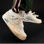 Off-White x Air Jordan 4 "Sail" CV9388-100 Mens Wmns Pre Order Release Date