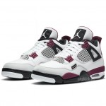 Air Jordan 4 Retro "Paris Saint-Germain" PSG Neutral Grey Bordeaux CZ5624-100