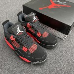 Air Jordan 4 "Red Thunder" Black/White-Red CT8527-016