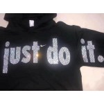 Nike Just Do It Hoodie Black & Orange