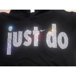 Nike Just Do It Hoodie Black & Orange