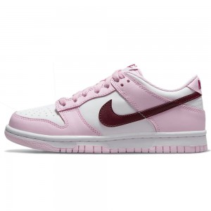 Nike Dunk Low GS "Strawberry Pink" White Pink Red CW1590-601