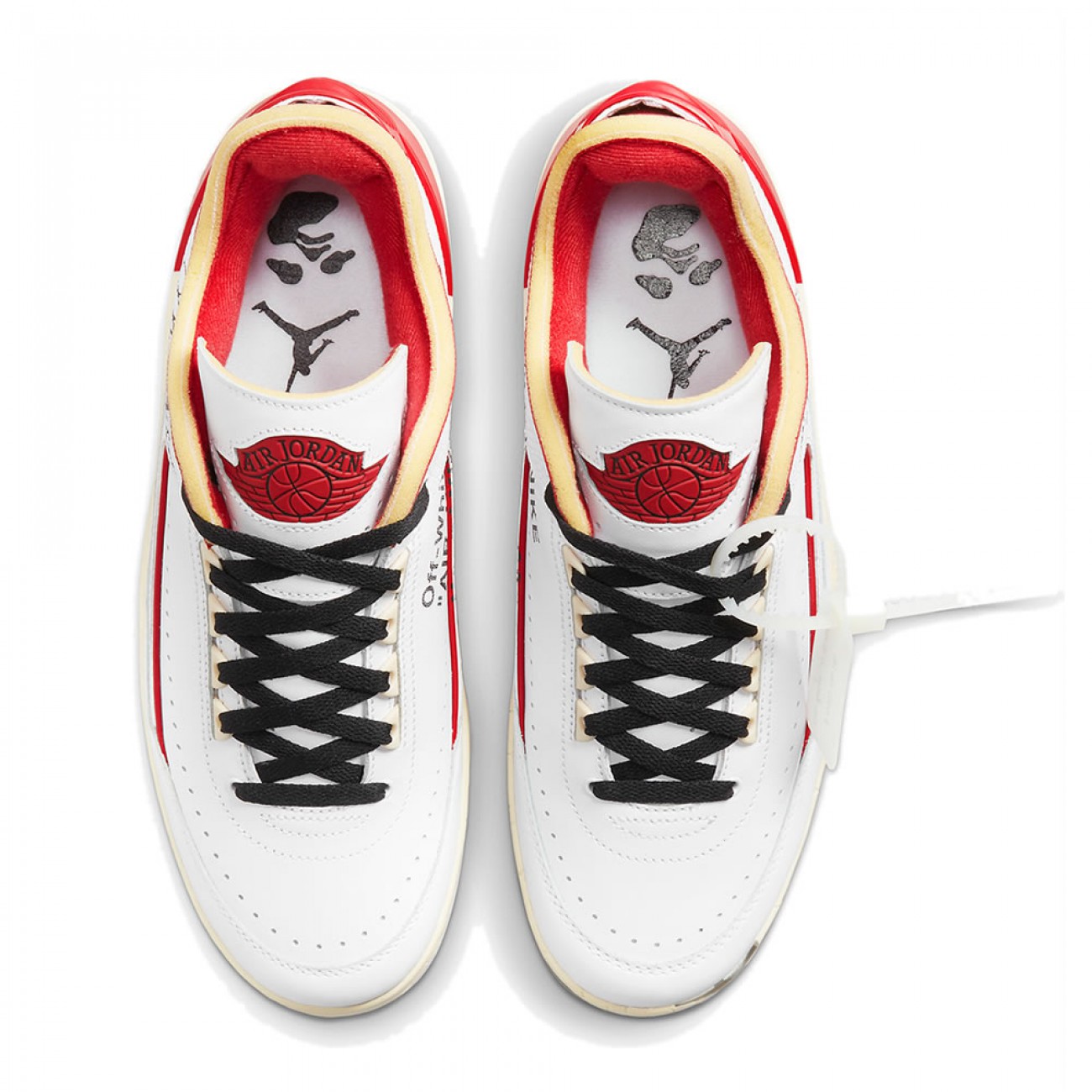 Off-White x Air Jordan 2 Low "White/Red" & "Black/Blue"