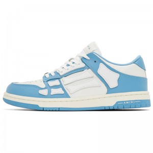 A.M.I.R.I Skel Top Low Leather Sneakers Blue MFS003-462