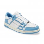 A.M.I.R.I Skel Top Low Leather Sneakers Blue MFS003-462