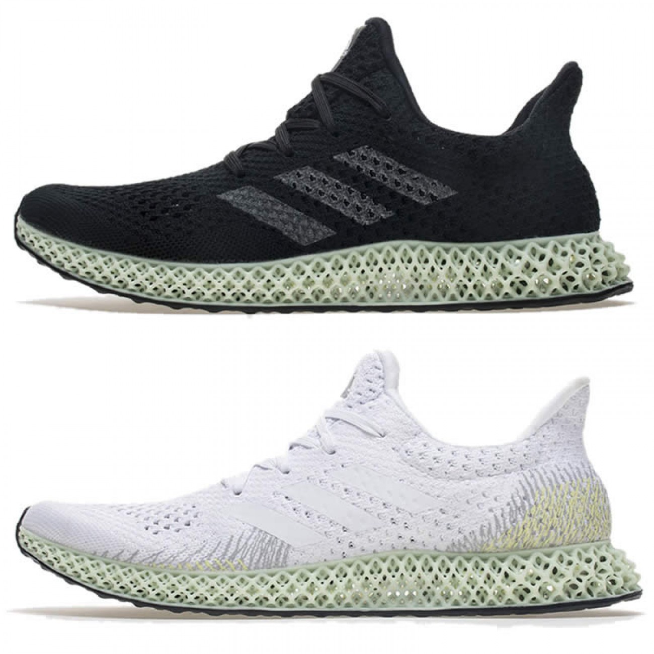 Adidas Futurecraft 4D Future Craft LA BD7701BLACK/WHITE Green